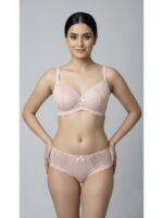 Light Peach Single Foam Pad bra And Underawear