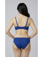 Deep Blue Single Foam Pad Bra And Anderwear - Image 2