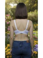 Light Blue Cotton Stuff Single Foam Pad Bra - Image 3