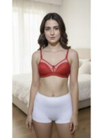 New Red  Single Foam Pad Bra