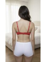 New Red  Single Foam Pad Bra - Image 3
