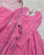 Long Sleeves Maxi With Lace Dupatta 3 Pcs - Image 7